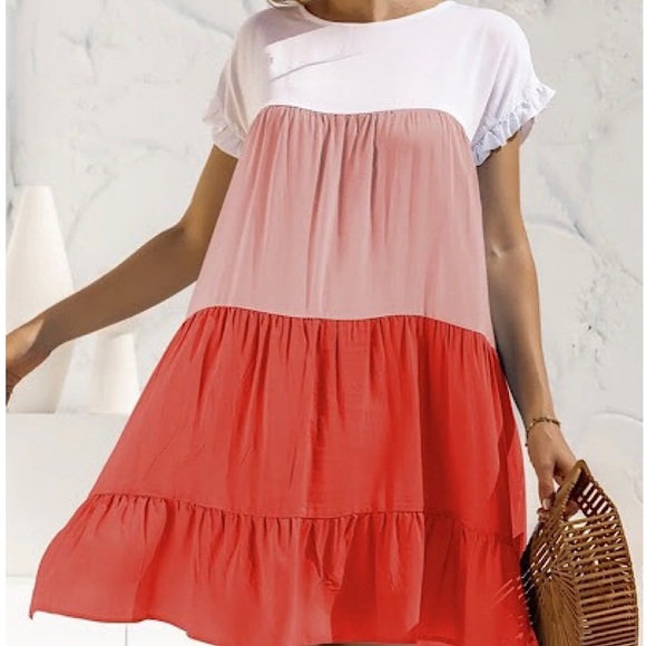 Miss Sparkling Color Block Dress - Picture 4 of 4